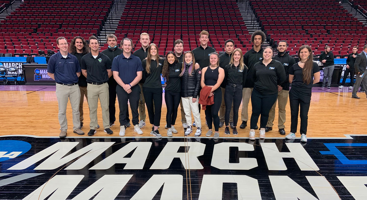 Janessa at the NCAA Men's March Madness