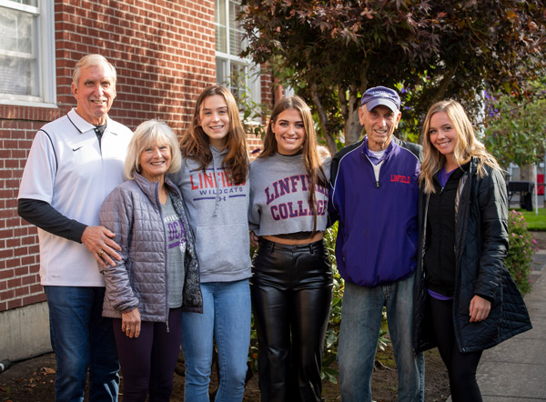 The Flood family at 2021 Homecoming