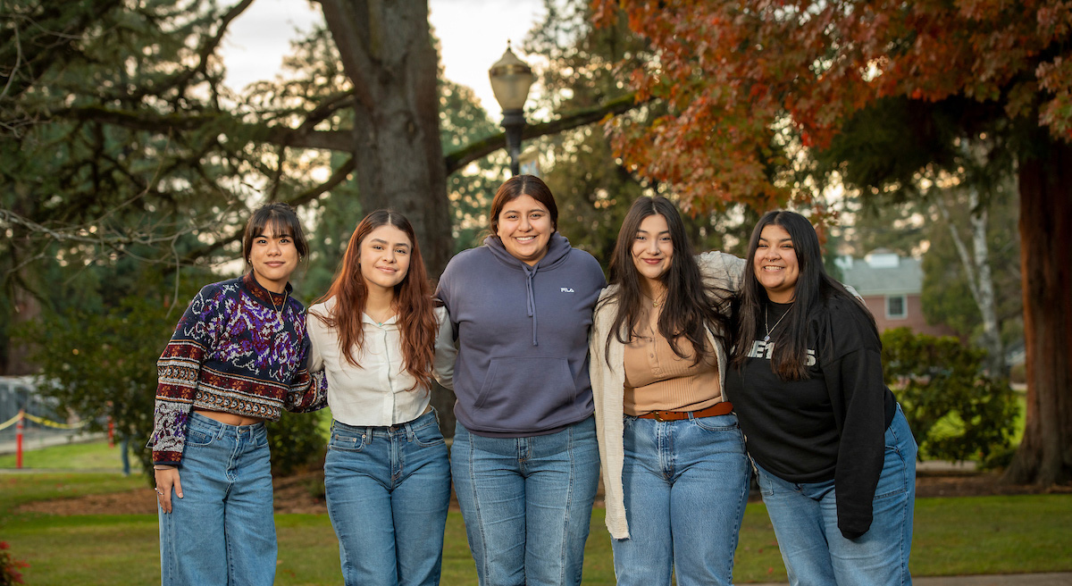 five peer educators for the Consent Awareness Training Squad 