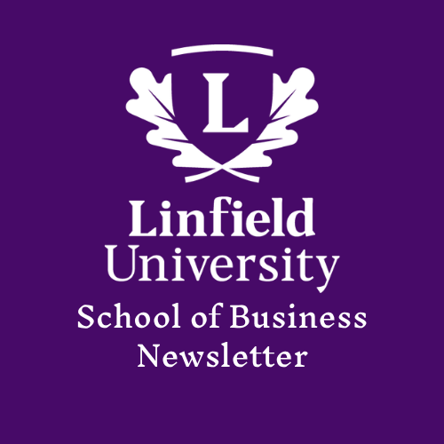 School of Business logo with "newsletter" written beneath
