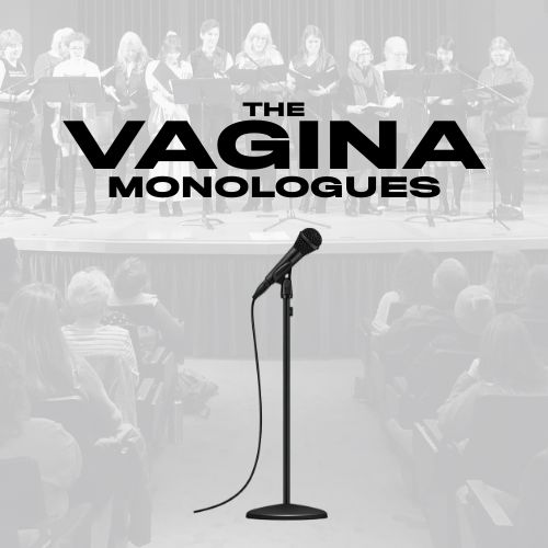 Promotion graphic for The Vagina Monologues.