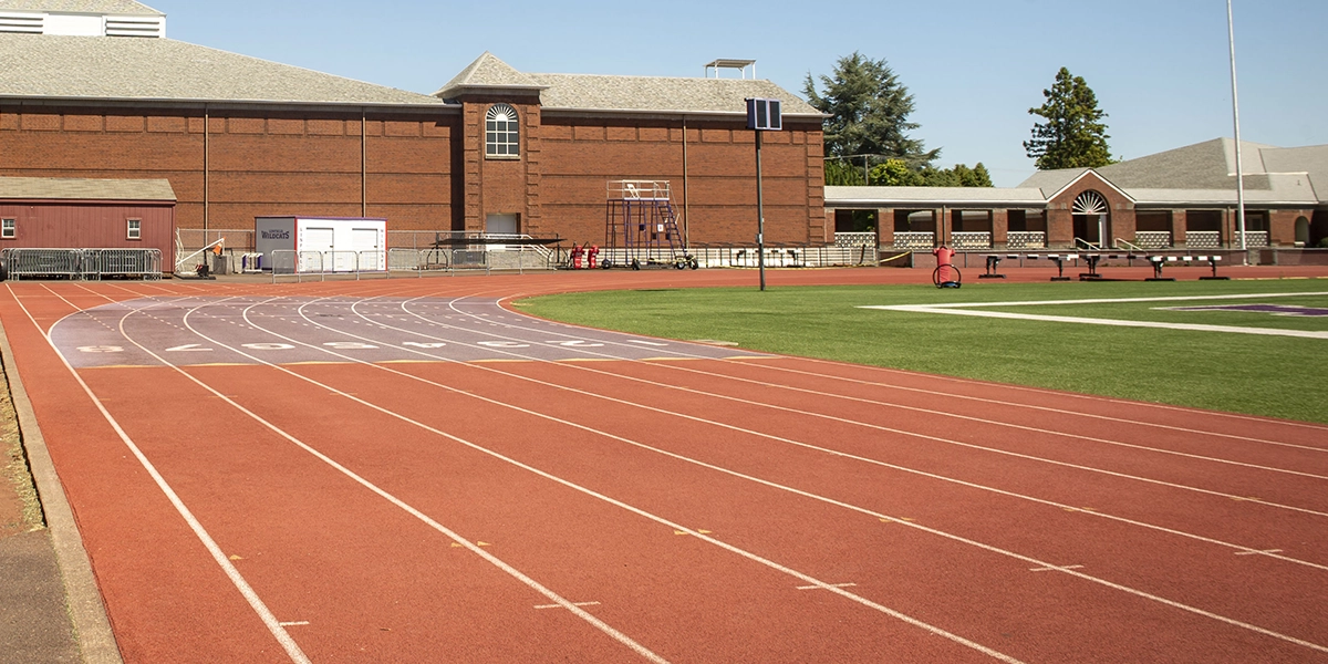 the track at Linfield.