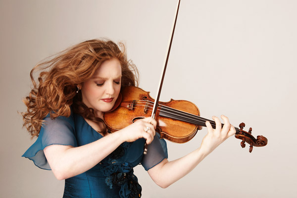 Rachel Barton Pine playing violin. Photo credit: Andrew Eccles