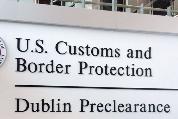 U.S. Customs in Dublin, Ireland