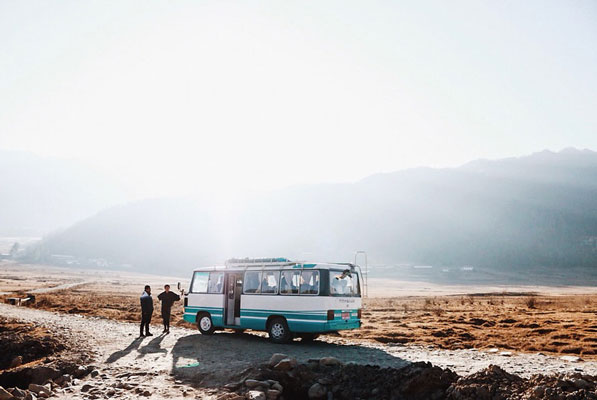 The mobile classroom, Phobjikha Valley, Bhutan