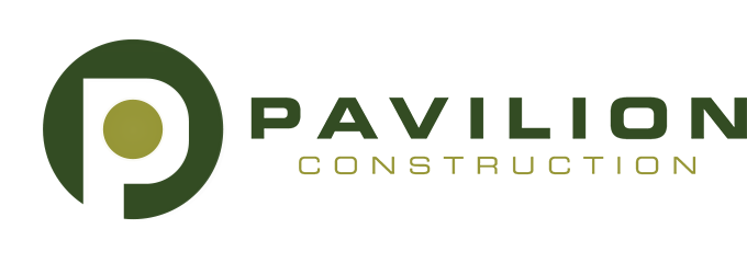 Pavilion Construction logo.